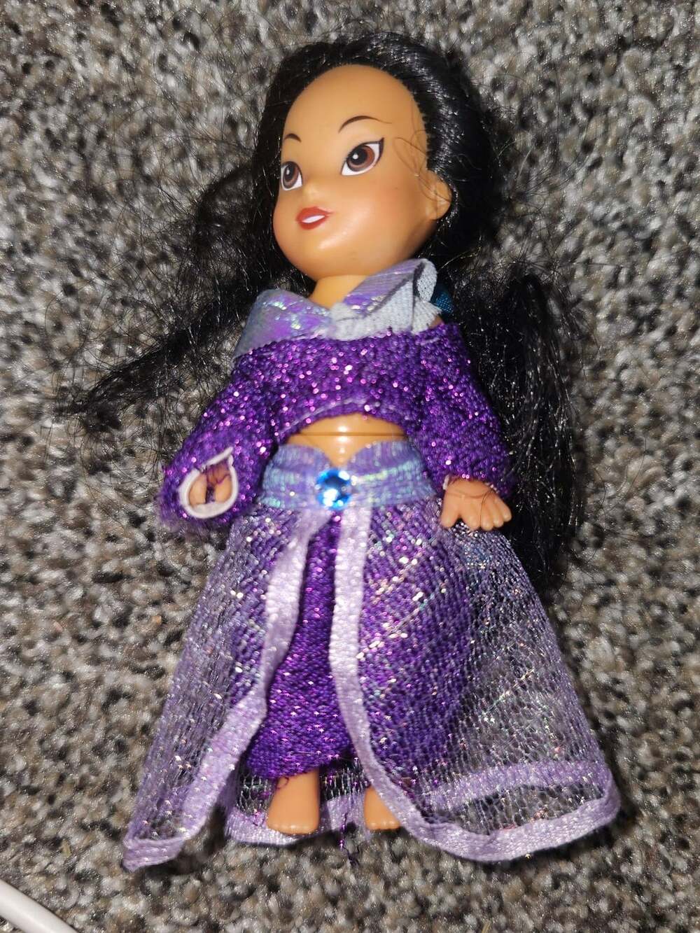 Disney Princess Jasmine Tiny Mini Doll Purple Outfit